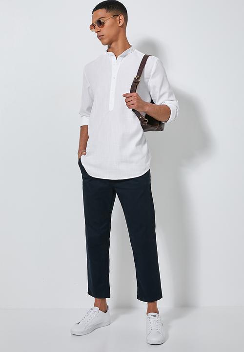 Superbalist - Lee regular fit long sleeve tunic - white