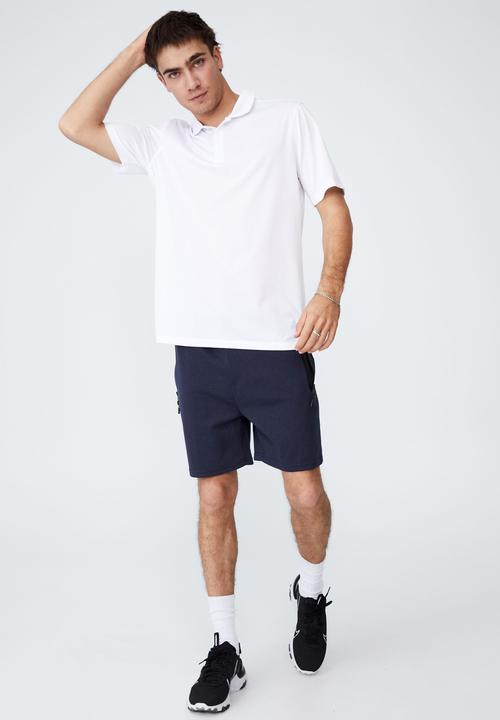Cotton On - Active short sleeve polo - white