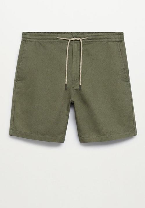 MANGO - Bermuda shorts flek - khaki