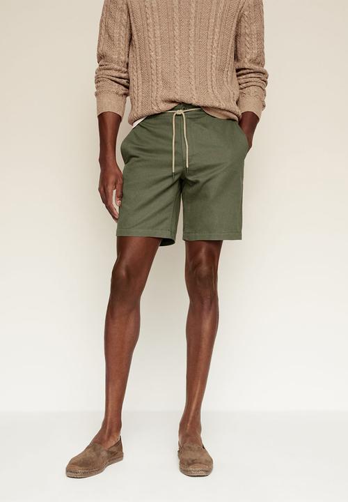 MANGO - Bermuda shorts flek - khaki