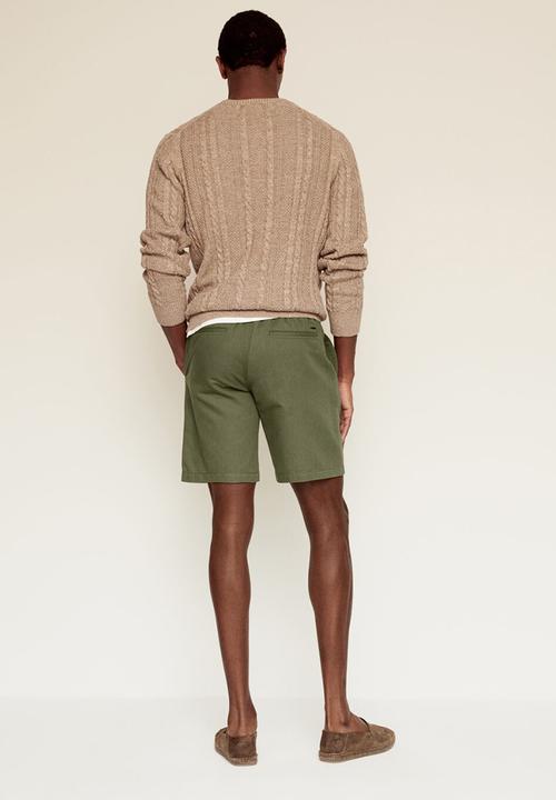MANGO - Bermuda shorts flek - khaki