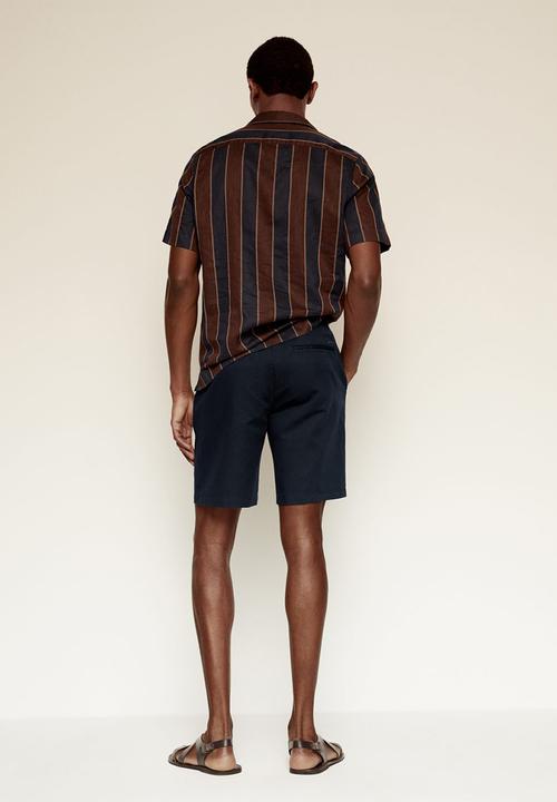 MANGO - Bermuda shorts flek - navy