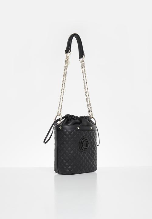 GUESS - Heyden drawstring bucket - black