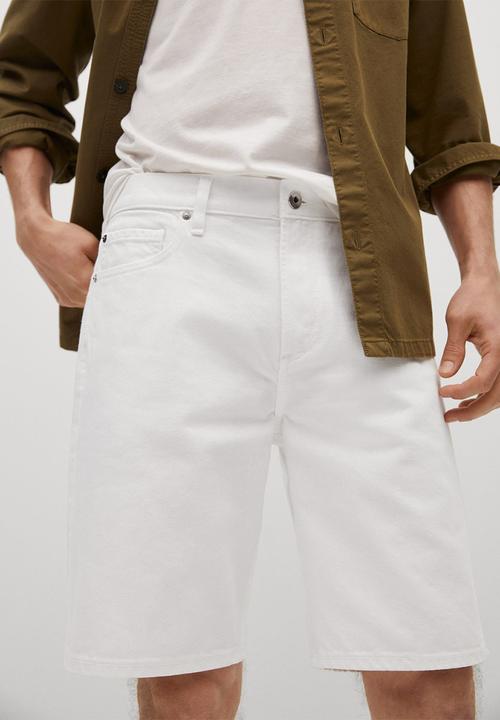 MANGO - Bermuda shorts bebob - white