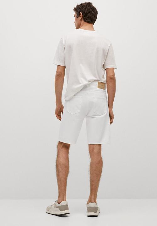 MANGO - Bermuda shorts bebob - white