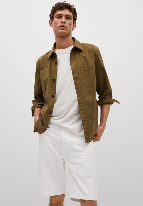 MANGO - Bermuda shorts bebob - white