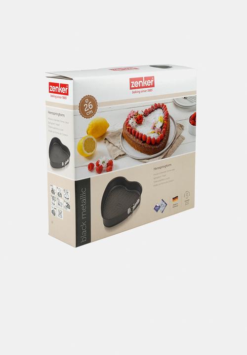 Zenker - Springform heart cake tin-black