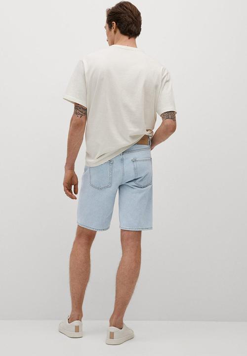 MANGO - Bermuda shorts bebob - light blue