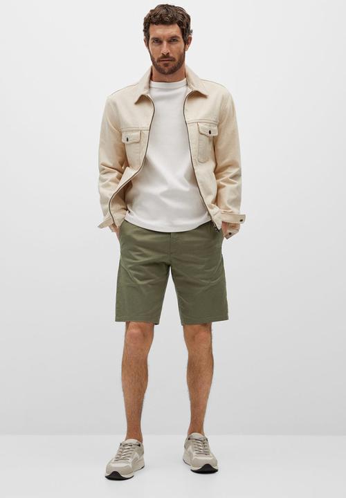 MANGO - Bermuda shorts gracia - light grey
