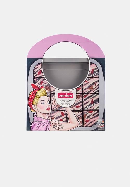 Zenker - Creative studio brownie tin - pink