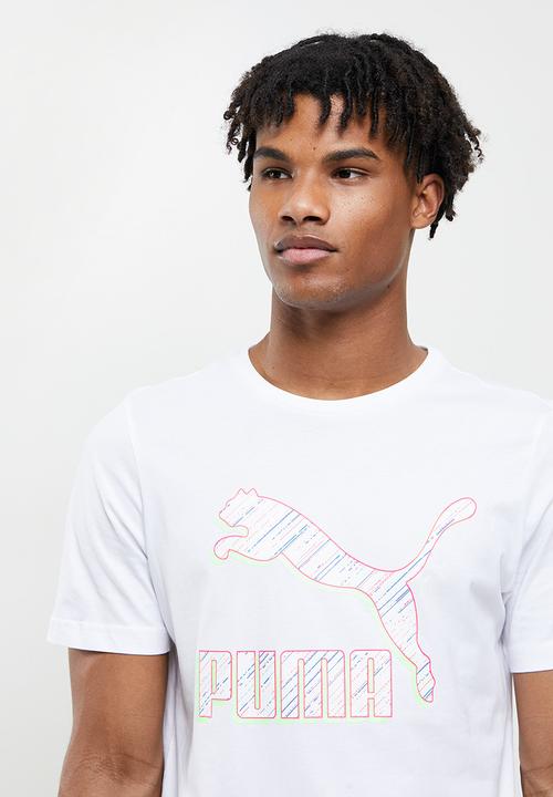 PUMA - Classics logo tee (s) - puma white
