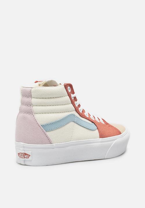Vans - SK8-Hi platform 2.0 - (twill) pastel block/true white