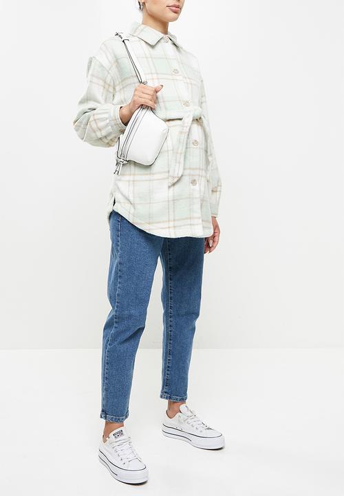 Cotton On - Maternity belted shacket - mint 