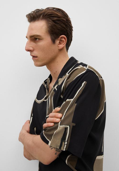 MANGO - Shirt lorenzo - black