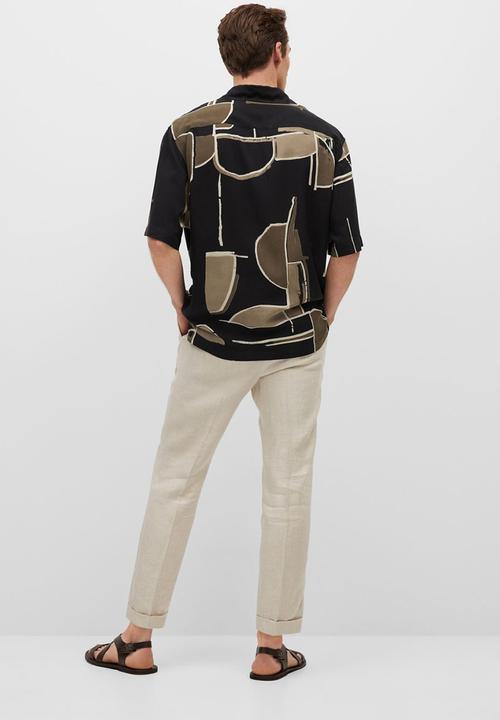 MANGO - Shirt lorenzo - black