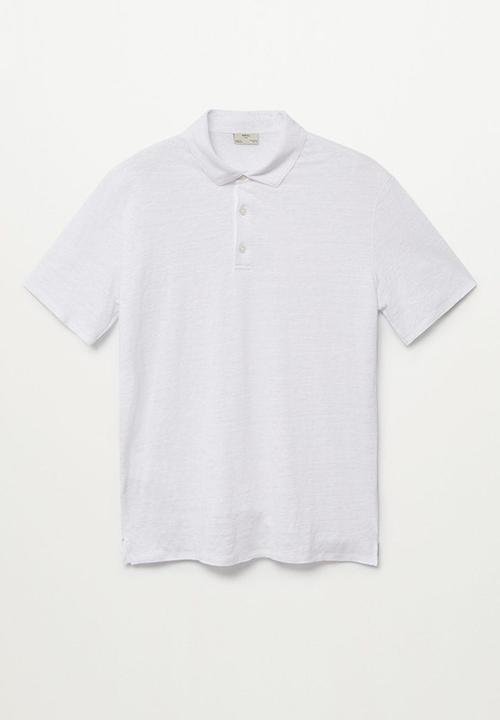 MANGO - Polo shirt amberes  - white
