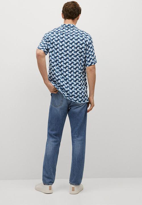 MANGO - Shirt lali - navy