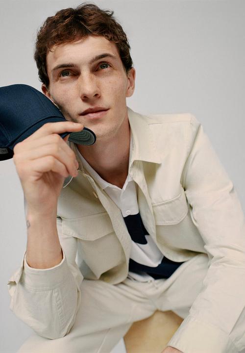 MANGO - Overshirt jean - light grey