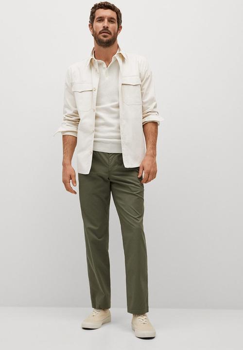 MANGO - Overshirt jean - light grey