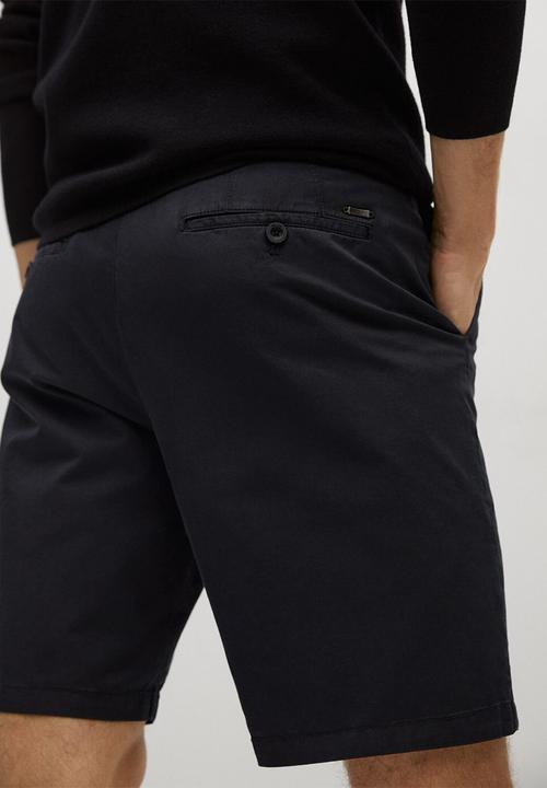 MANGO - Bermuda shorts sans-h - black