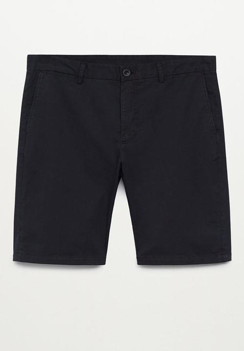 MANGO - Bermuda shorts sans-h - black