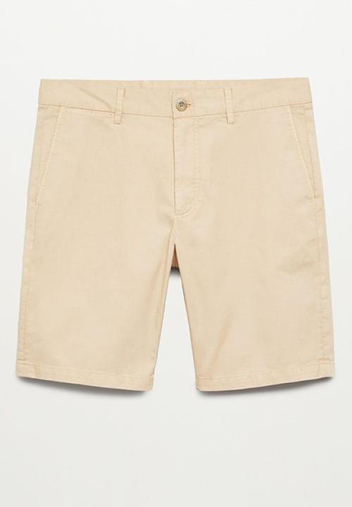 MANGO - Bermuda shorts sans-h - light beige