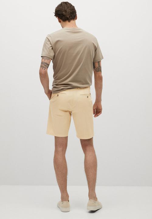 MANGO - Bermuda shorts sans-h - light beige