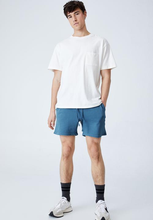 Cotton On - Pigment fleece short - blue