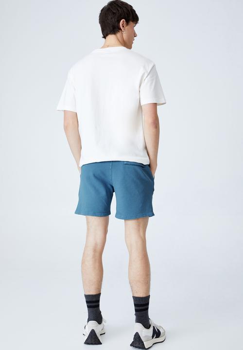 Cotton On - Pigment fleece short - blue