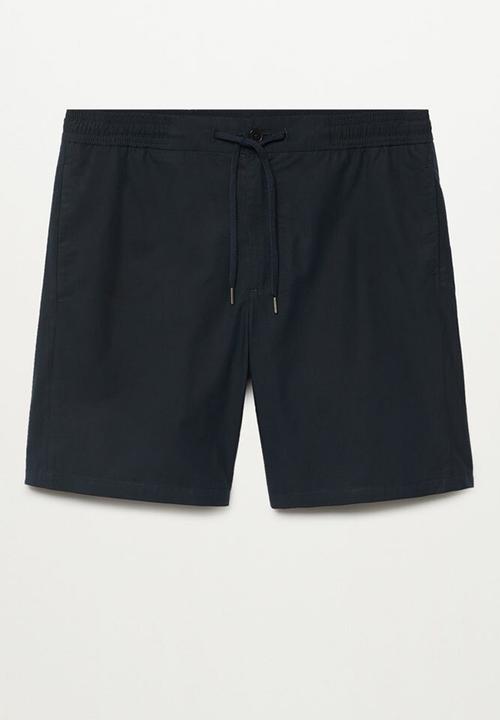 MANGO - Bermuda shorts venise - navy