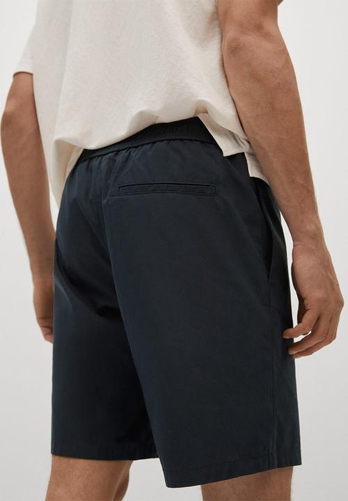 MANGO - Bermuda shorts venise - navy