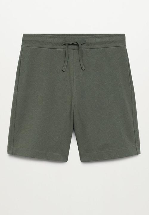 MANGO - Bermuda shorts stones - green