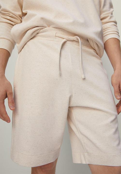 MANGO - Bermuda shorts stones - light beige