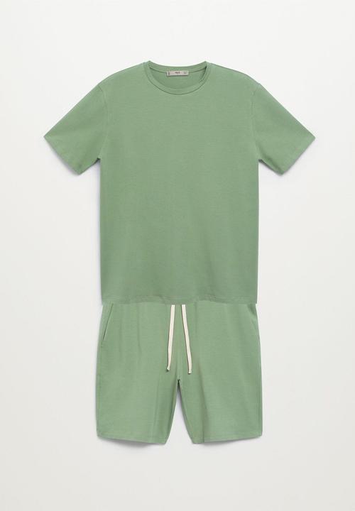 MANGO - Pijama pack begur - green