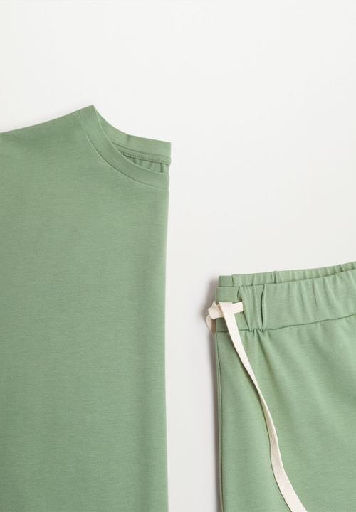 MANGO - Pijama pack begur - green