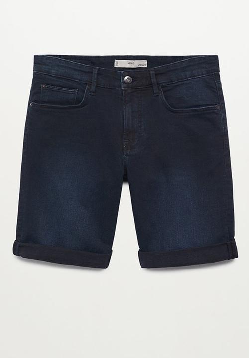 MANGO - Bermuda shorts rock - open blue
