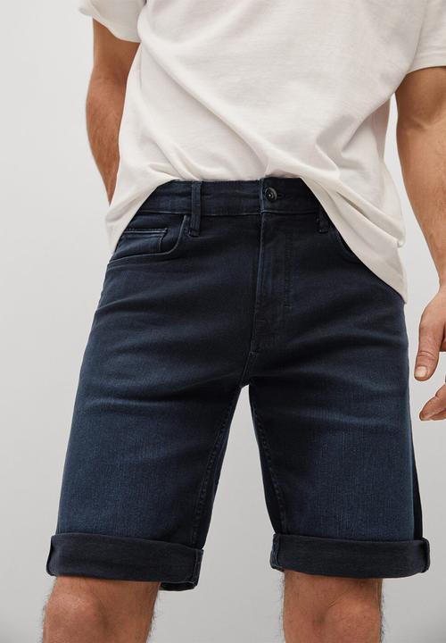 MANGO - Bermuda shorts rock - open blue