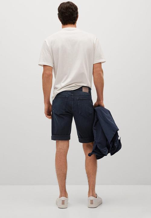 MANGO - Bermuda shorts rock - open blue
