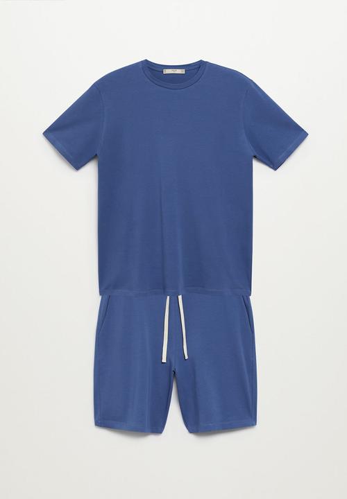 MANGO - Pijama pack begur - medium blue