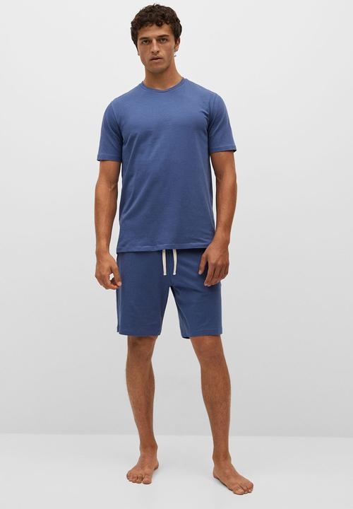 MANGO - Pijama pack begur - medium blue