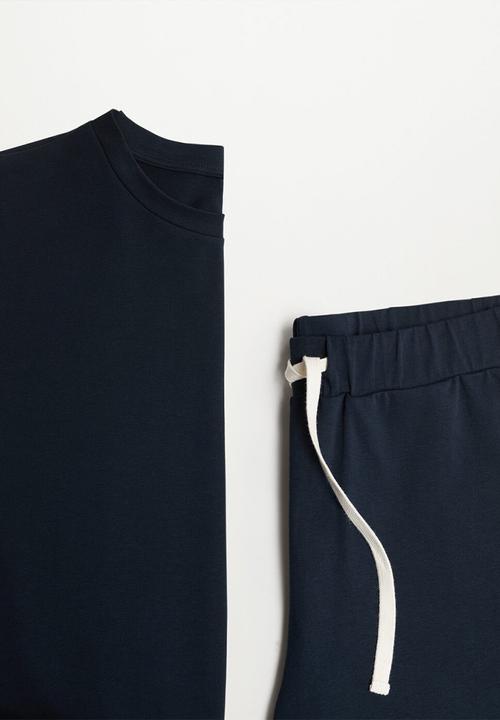 MANGO - Pijama pack begur - navy