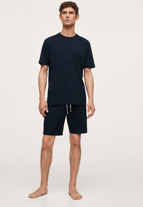 MANGO - Pijama pack begur - navy