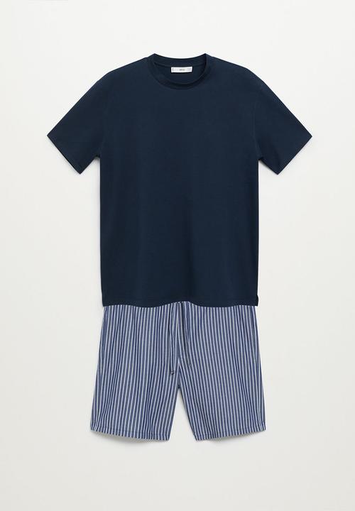 MANGO - Pijama pack illetes - navy