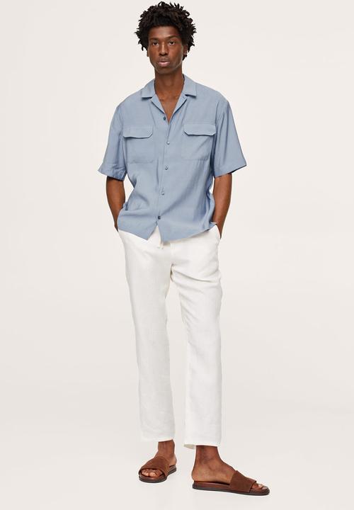 MANGO - Shirt mer - light blue