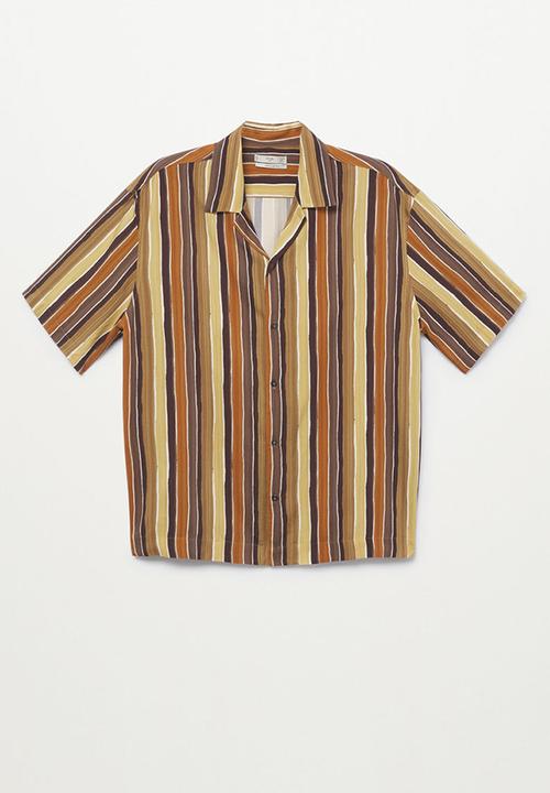 MANGO - Shirt frayere - orange