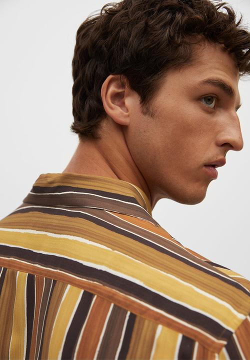 MANGO - Shirt frayere - orange