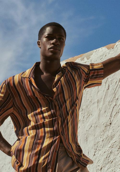 MANGO - Shirt frayere - orange
