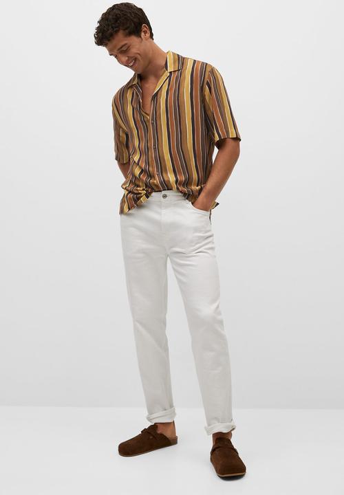 MANGO - Shirt frayere - orange
