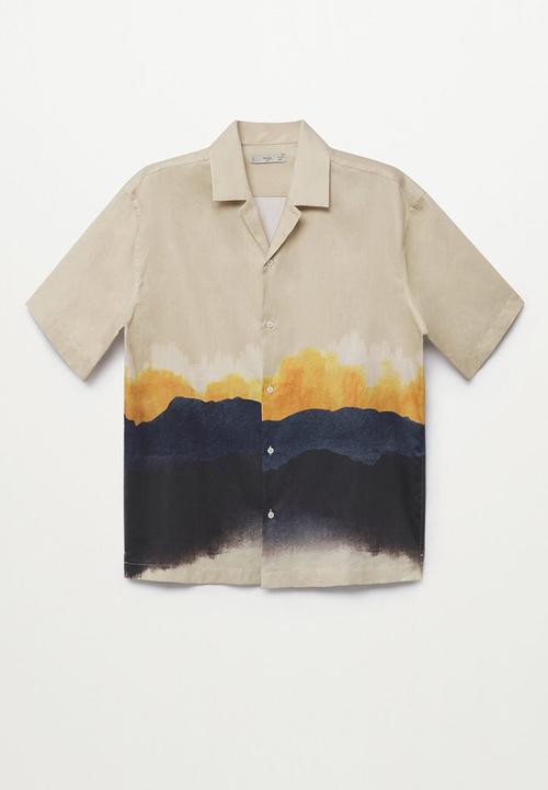 MANGO - Shirt saint - light brown