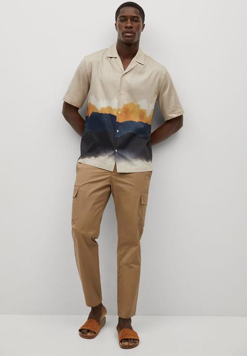 MANGO - Shirt saint - light brown
